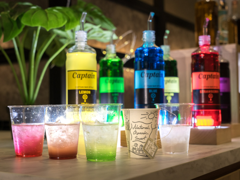 スーパーホテル浅草の自分好みにたのしめる無料ウェルカムバー