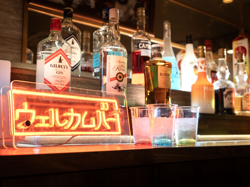 スーパーホテルPremier大阪本町駅前の自分好みにたのしめる無料ウェルカムバー