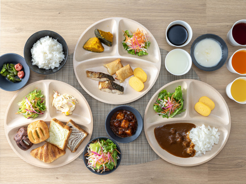 スーパーホテル鳥取駅北口禁煙館の身体がよろこぶ無料朝食ビュッフェ